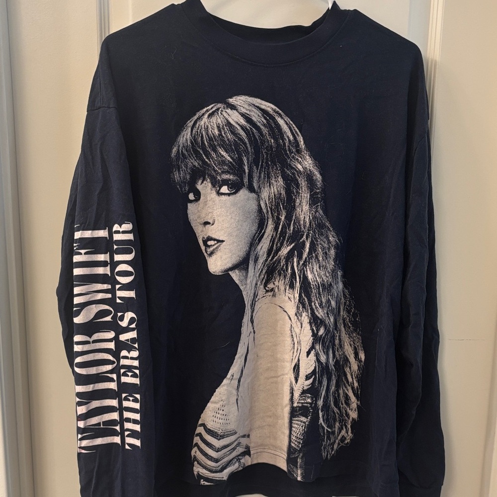 Taylor Swift The Eras Tour long sleeve navy t-shirt